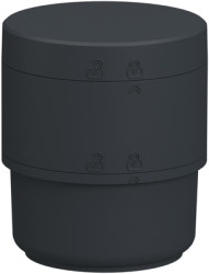 Base element, dark gray, (Ø x H) 70 mm x 77 mm, for signal towers, XVB7C21B