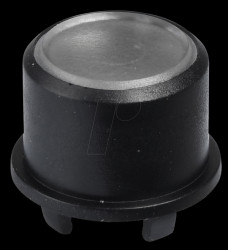 1FS091 1FS cap for Multimec 5 - Ø 9.6 mm, black, transparent surface