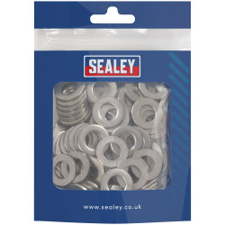 Sealey SSW10 Stainless Steel Flat Washer DIN 125 - M10 A2 - Pack of 100