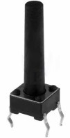 MS13 Mikroprzełacznik 6x6mm h = 13mm (wysokość przycisku od góry obudowy) THT, H=17mm (od PCB)