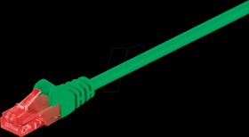 95251 Cat.6 U/UTP patch cable, CCA, green, 0,25 m