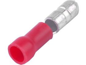 Konektor rurkowy męski - czerwony