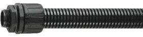 Corrugated hose, inside Ø 12 mm, outside Ø 15.8 mm, BR 35 mm, PA, black, 0630 0132 010