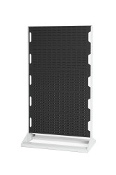 Szafka z panelami ażurowymi głębokość 550mm szerokość 1000mm wysokość 1775mm Antracytowy szary Stal Bott