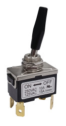 Przełącznik Wł.-brak-wył. średnica wycięcia 11.7mm DPST RS PRO Montaż panelowy długość przełącznika 30.8mm