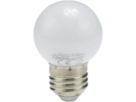 Żarówka LED E27 230V 1W kula biała PCV zimna