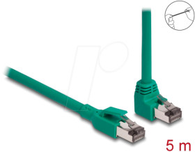 80125 RJ45 Network Cable PROFINET SF/UTP 90° angled 5 m green
