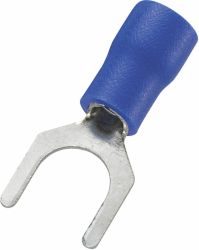 Konektor widełkowy 6.5mm niebieski