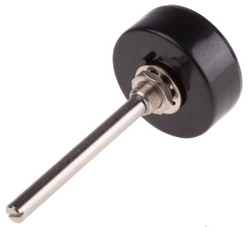 Potencjometr z przewodem nawojowym 5kΩ RS PRO średnica wału 6,35 mm 3W długość wału 25mm średnica 40mm Montaż panelowy