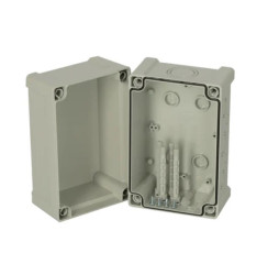 Obudowa ABS szerokość zew. 122 mm długość zew. 134 mm wys. zew. 187 mm Fibox IP65 Szary