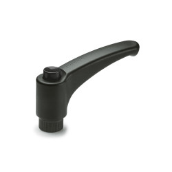 Uchwyt Mosiądz szerokość: 19mm Elesa długość: 72.5mm Czarny, mat