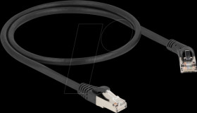 80488 RJ45 Network Cable Cat.6A S/FTP plug 45° right angled to plug st