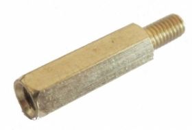 Tulejka dystansowa mosiężna 15mm M3 Z/W