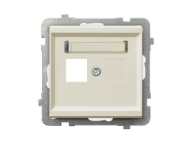 SONATA Obudowa gniazda pojedyncze ecru GPK-1R/p/27 OSPEL