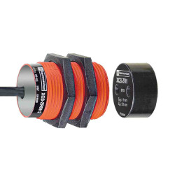 Bezdotykowy wyłącznik bezpieczeństwa, XCSDMR, 24 V DC, 100 V DC, IP66, IP67, 30 (średnica) x 39 mm, Kategoria 4 (EN/ISO