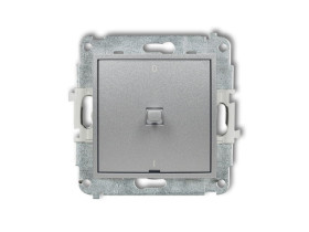 MINI Wyłącznik 2-biegunowy w stylu amerykańskim srebrny metalik 7MWPUS-9 KARLIK