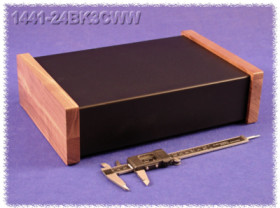 Steel enclosure, (L x W x H) 305 x 203 x 76 mm, black (RAL 9005), 1441-24BK3CWW