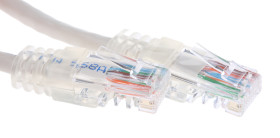 Kabel Ethernet Cat5 długość 0.5m Z zakończeniem Decelect