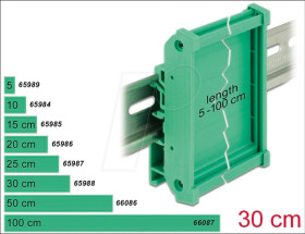 65988 Board Holder for DIN Rail 30 cm long