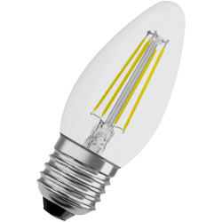 OSRAM 4058075435223 LED Retrofit CLASSIC B 4W 827 Clear E27 Bulb