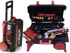 Walizka narzędziowa XXL III electric WIHA 44129 + Narzędzia 132szt / Narzędzia dla elektryka / WIHA+WEICON+DEWALT+ENERGOTYTAN
