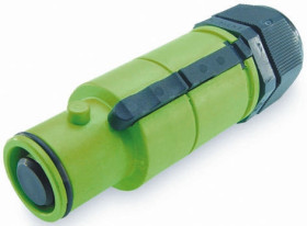 Złącze przemysłowe - zasilające 250A Wtyczka 1,0 kV 1P Męski ITT Cannon Zielony Montaż na kablu IP65