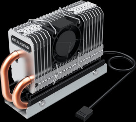 G-M2HP04-F Heat pipe cooler for M.2 NVMe SSD, PWM