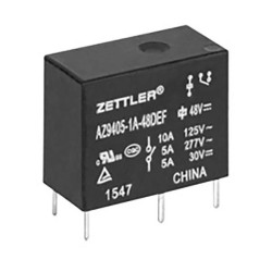 Zettler Electronics AZ9405-1A-24DSEF PCB Relay 24V DC 10A SPST 1pc