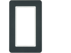 BERKER Q.7 Ramka 1 pojedyncza z dużym wycięciem antracyt aksamit lakierowany 13096186 HAGER