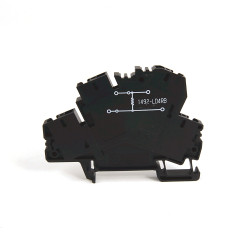 Kostka zaciskowa na szynie DIN Allen Bradley 26 → 10AWGZacisk sprężynowy 1492 25 A, 32 A 600 V, 800 V.