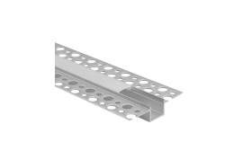 Profil Gp02 Podtynkowy Anodowany +Klosz Mleczny 2M