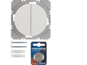 BERKER R.1/R.3 KNX RF quicklink Przycisk radiowy podwójny płaski biały 85656239 HAGER