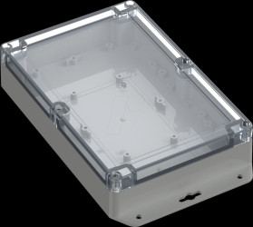 6U07211405639 Industrial housing, 209.7 x 139.8 x 45.1mm, IP66/IP68, light gra