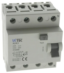 Wyłącznik różnicowoprądowy 4P 25A 30mA AC 10kA