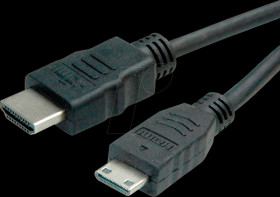 11445580 High Speed HDMI-A male &gt; HDMI Mini-C male, with Ethernet, 2.0 m