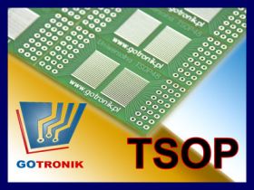 Uniwersalna płytka drukowana TSOP-48 TSOP48 raster 0.5mm