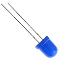 Blue 8mm LED Diffused 500mcd 40°