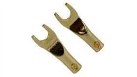 Prolink Premium Tsp-080 Wtyk Głośnikowy Typu Widełki Skręcany Pozłacany...