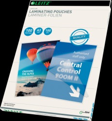 16919 Hot laminating films, iLAM, DIN A3, 100 mic, pack of 100