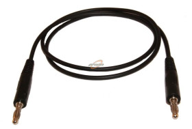 KABELE POMIAROWE DO MIERNIKA BANAN WTYK - WTYK CZARNY