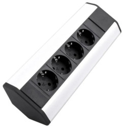 Gniazdo meblowe, blatowe 4x Schuko przedłużacz narożny 1,8m CORNER BOX