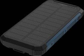 1700-0164 PB212W power bank, 10,000 mAh, QI, 2x USB-A, USB-C, solar