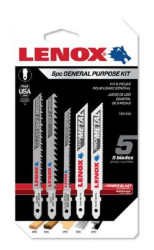 Lenox 5Pc Jigsaw Blade Set - T-Shank