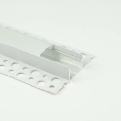 Profil GNS02 natynkowy biały + klosz mleczny 2m