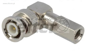 Wtyk BNC kÄ…towy nakrÄ™cany na RG59 Twist-ON