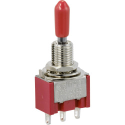 TruComponents 751505 Toggle switch Panel Mount (On)/Off/(On) SPDT Solder Term