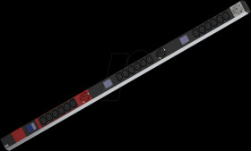 800.2399 PDU, 19", 1U, 18x C13, 3x earthing contact, power measurement
