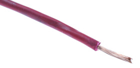 Przewód montażowy 0,08mm² Czerwony RS PRO PVC 28 AWG 300 V dł. 100m 7/0,12 mm +105°C UL 1569, UL 1581, UL 758
