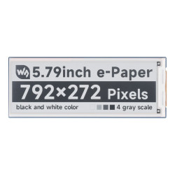 5.79" E-Paper Display Module (Black/White) (792 x 272)