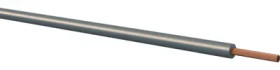 PVC-switching strand, extremely flexible, LifY, 0.75 mm², 384 x 0.05 mm, gray, outer Ø 2.2 mm, 160107505